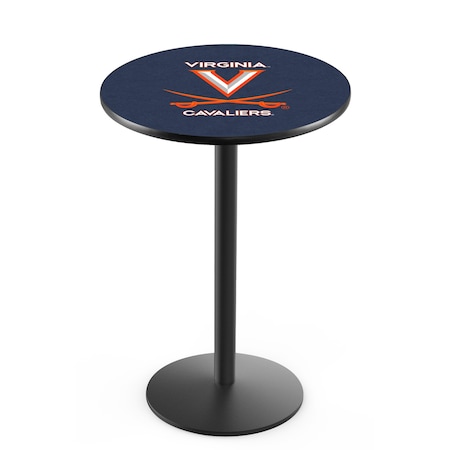 36 Blk Wrinkle Virginia Pub Table